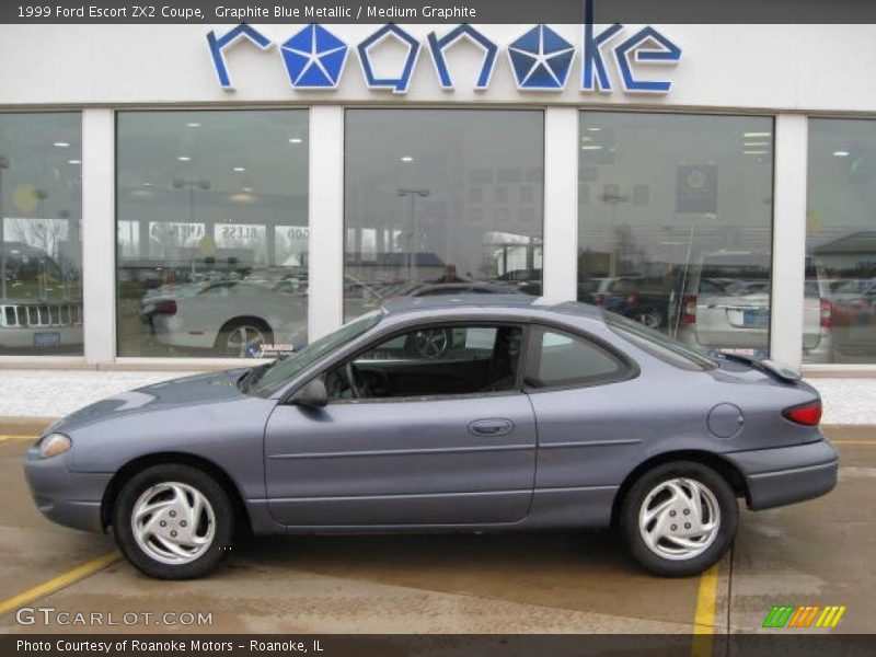 Graphite Blue Metallic / Medium Graphite 1999 Ford Escort ZX2 Coupe