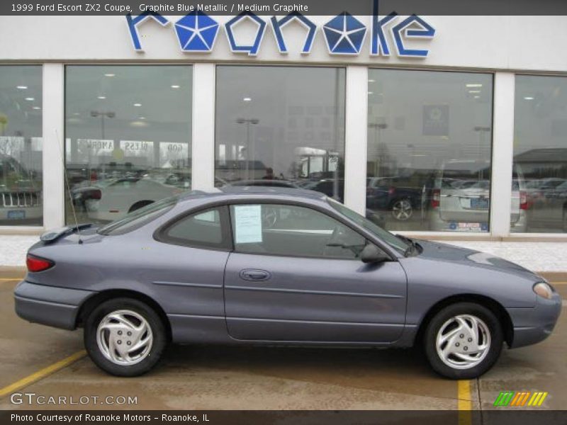 Graphite Blue Metallic / Medium Graphite 1999 Ford Escort ZX2 Coupe
