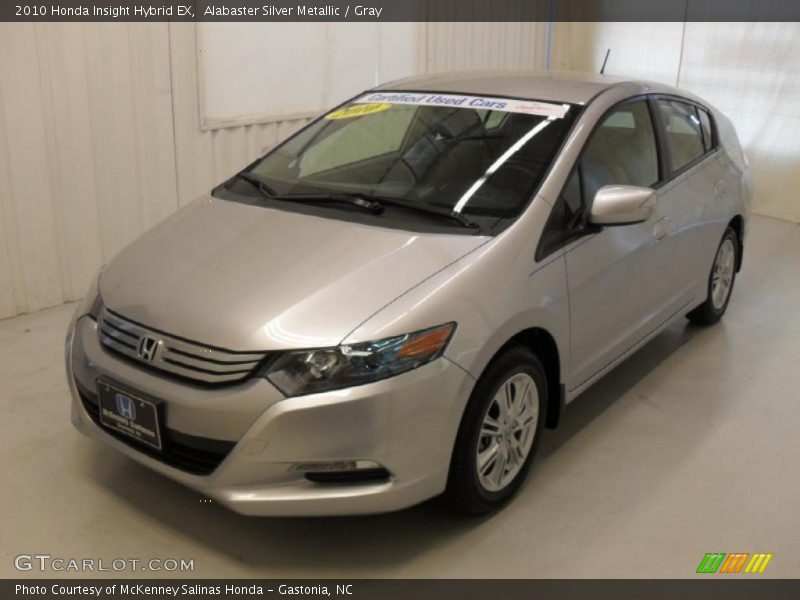 Alabaster Silver Metallic / Gray 2010 Honda Insight Hybrid EX