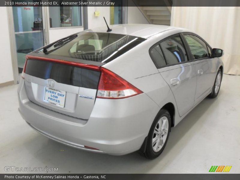 Alabaster Silver Metallic / Gray 2010 Honda Insight Hybrid EX