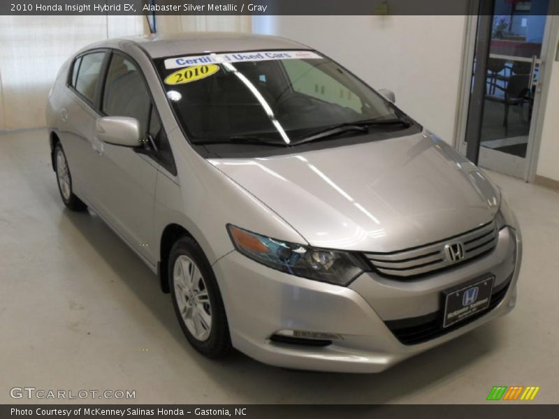 Alabaster Silver Metallic / Gray 2010 Honda Insight Hybrid EX