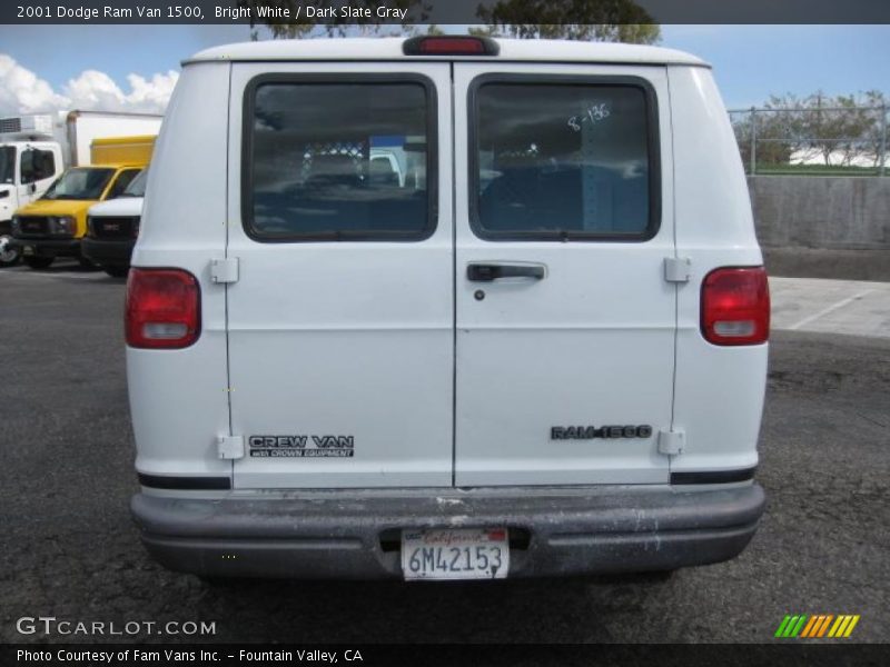 Bright White / Dark Slate Gray 2001 Dodge Ram Van 1500