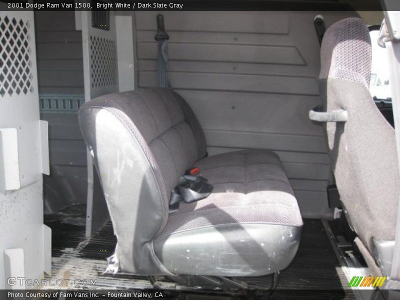 Bright White / Dark Slate Gray 2001 Dodge Ram Van 1500