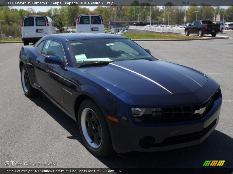 Imperial Blue Metallic / Gray 2011 Chevrolet Camaro LS Coupe