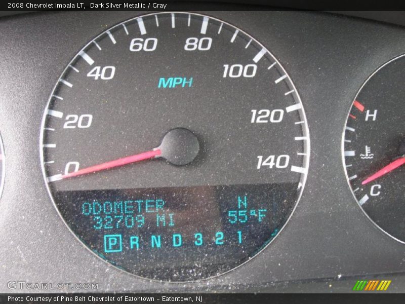 Dark Silver Metallic / Gray 2008 Chevrolet Impala LT