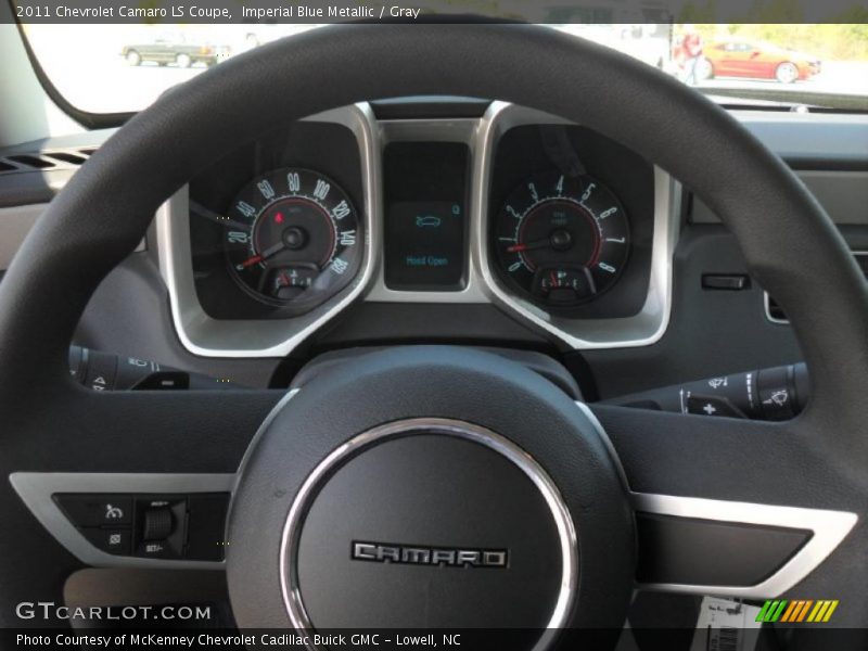 Imperial Blue Metallic / Gray 2011 Chevrolet Camaro LS Coupe