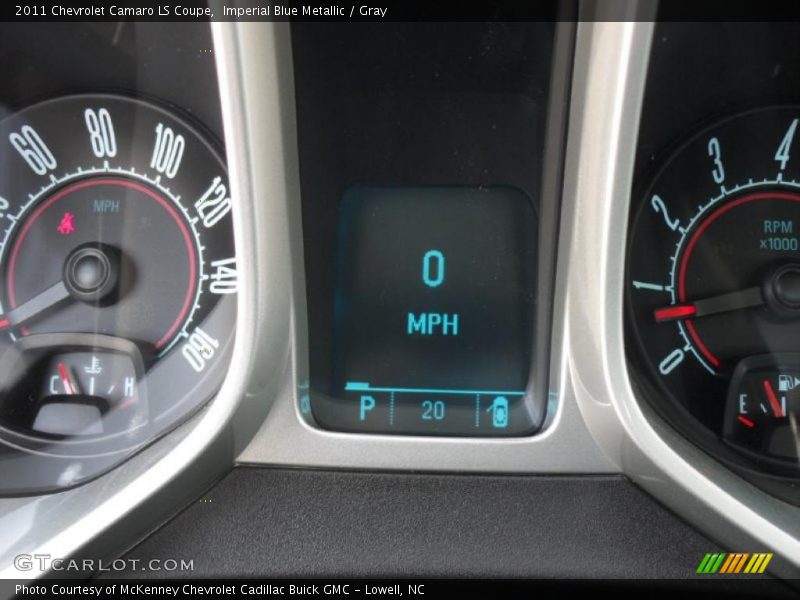 Imperial Blue Metallic / Gray 2011 Chevrolet Camaro LS Coupe