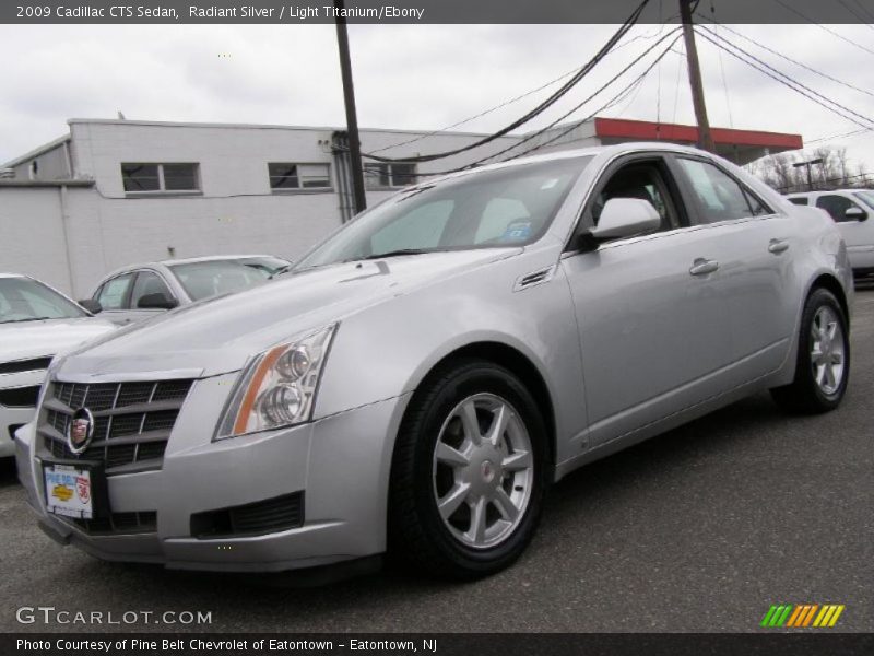 Radiant Silver / Light Titanium/Ebony 2009 Cadillac CTS Sedan