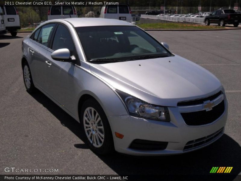 Silver Ice Metallic / Medium Titanium 2011 Chevrolet Cruze ECO