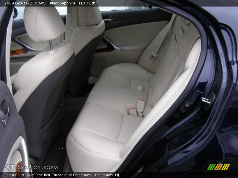 Black Sapphire Pearl / Ecru 2009 Lexus IS 250 AWD