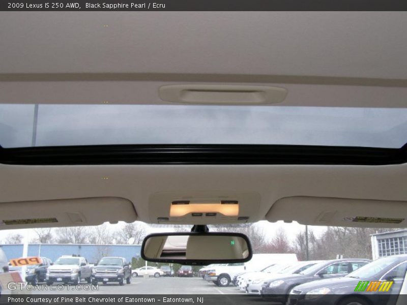 Black Sapphire Pearl / Ecru 2009 Lexus IS 250 AWD