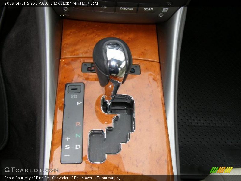 Black Sapphire Pearl / Ecru 2009 Lexus IS 250 AWD