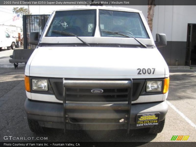  2003 E Series Van E350 Super Duty Armored Vehicle Oxford White