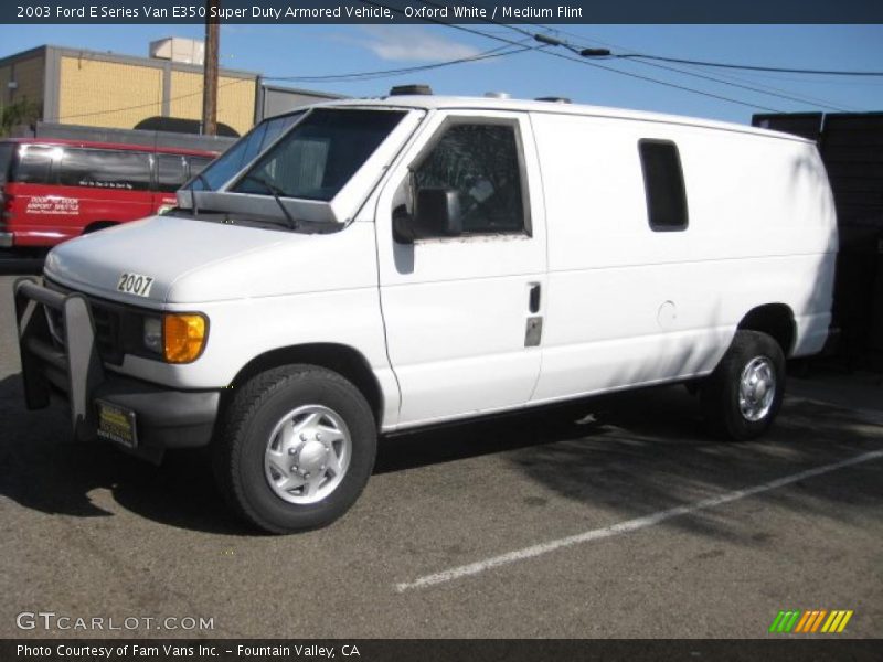 Front 3/4 View of 2003 E Series Van E350 Super Duty Armored Vehicle