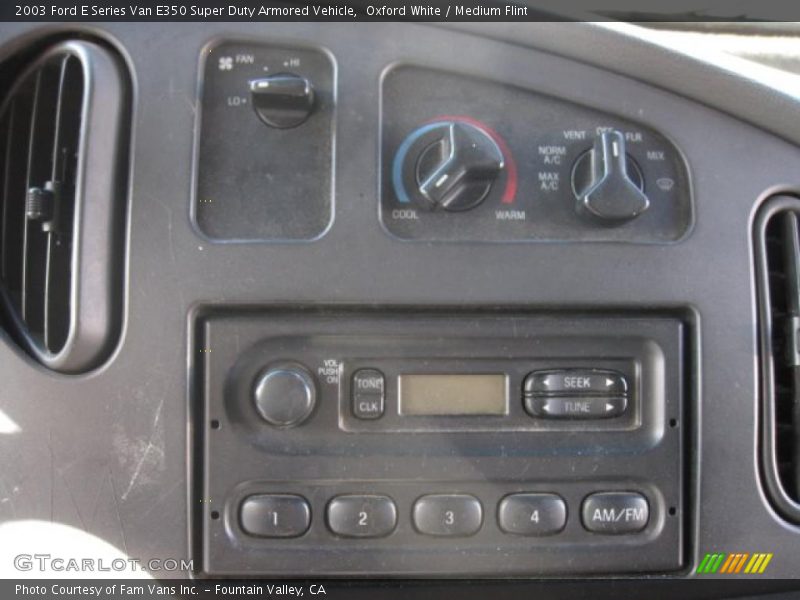 Controls of 2003 E Series Van E350 Super Duty Armored Vehicle