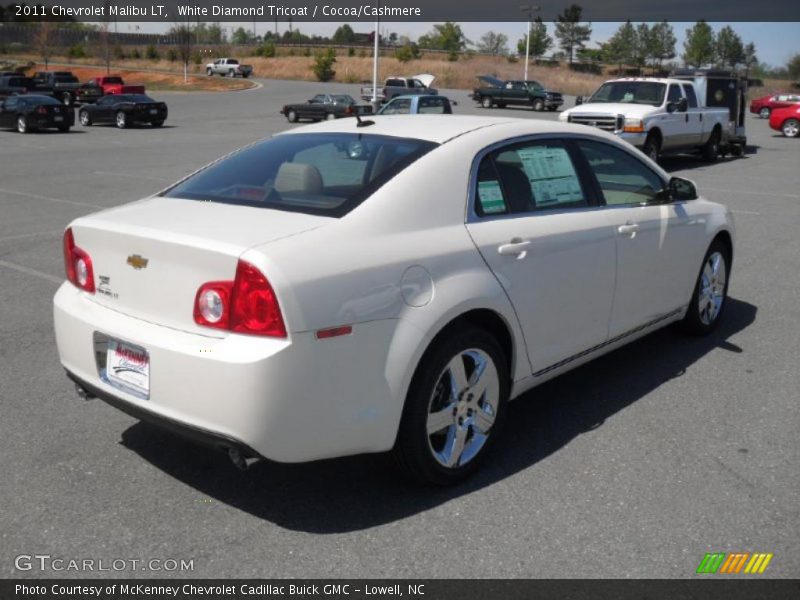 White Diamond Tricoat / Cocoa/Cashmere 2011 Chevrolet Malibu LT