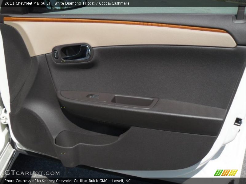 White Diamond Tricoat / Cocoa/Cashmere 2011 Chevrolet Malibu LT