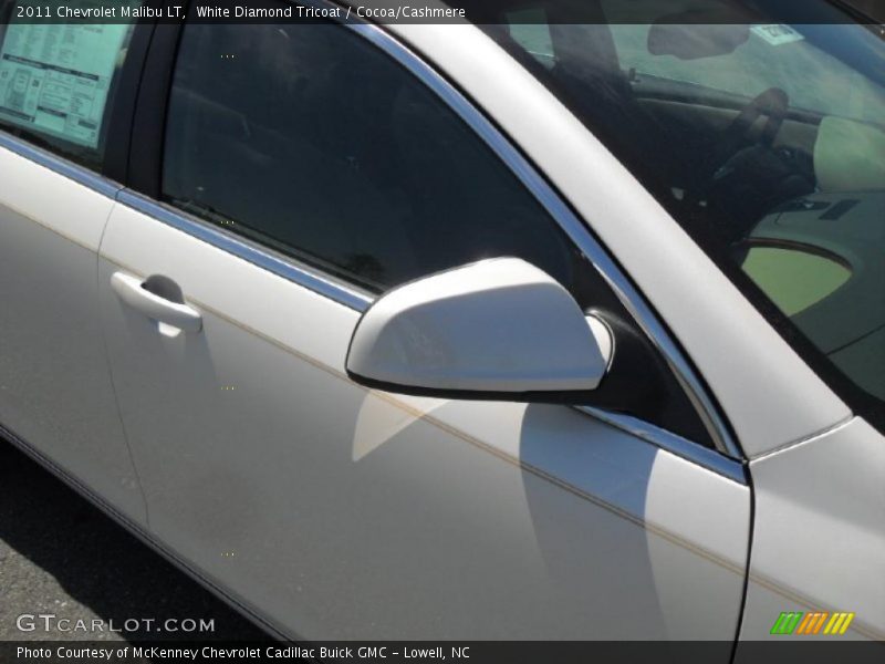 White Diamond Tricoat / Cocoa/Cashmere 2011 Chevrolet Malibu LT