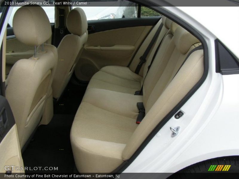 Pearl White / Camel 2010 Hyundai Sonata GLS