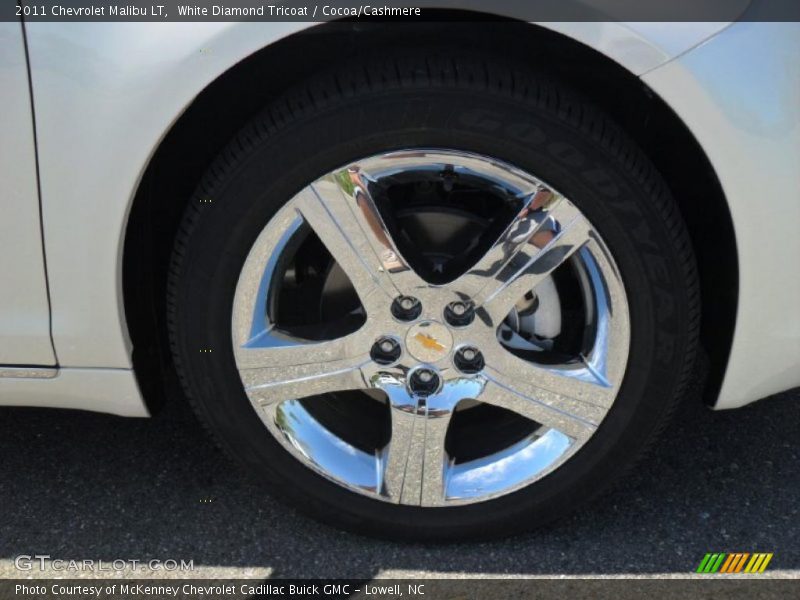 White Diamond Tricoat / Cocoa/Cashmere 2011 Chevrolet Malibu LT