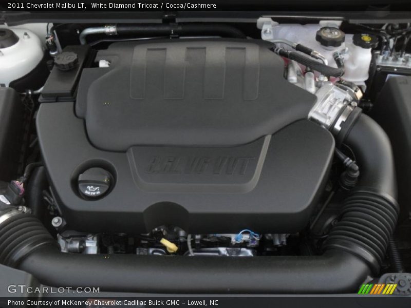 White Diamond Tricoat / Cocoa/Cashmere 2011 Chevrolet Malibu LT