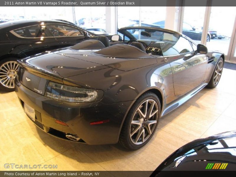 Quantum Silver / Obsidian Black 2011 Aston Martin V8 Vantage S Roadster