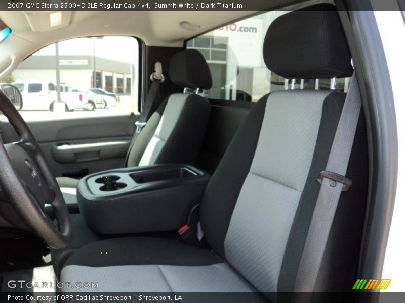 Summit White / Dark Titanium 2007 GMC Sierra 2500HD SLE Regular Cab 4x4