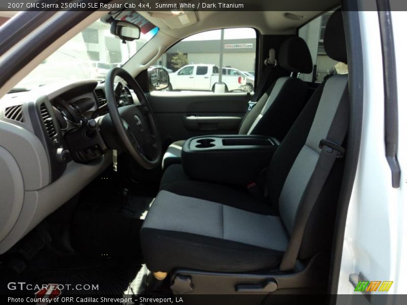 Summit White / Dark Titanium 2007 GMC Sierra 2500HD SLE Regular Cab 4x4