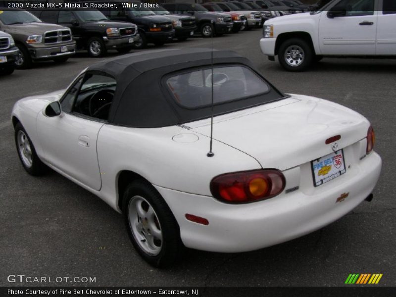 White / Black 2000 Mazda MX-5 Miata LS Roadster