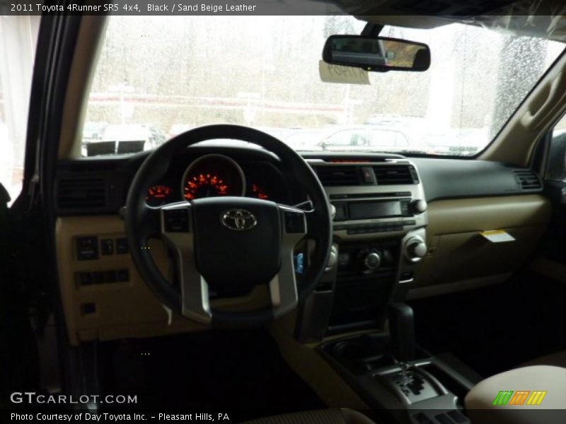 Black / Sand Beige Leather 2011 Toyota 4Runner SR5 4x4