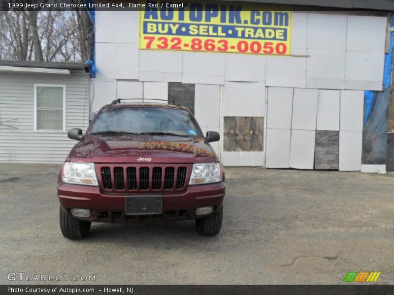 Flame Red / Camel 1999 Jeep Grand Cherokee Limited 4x4