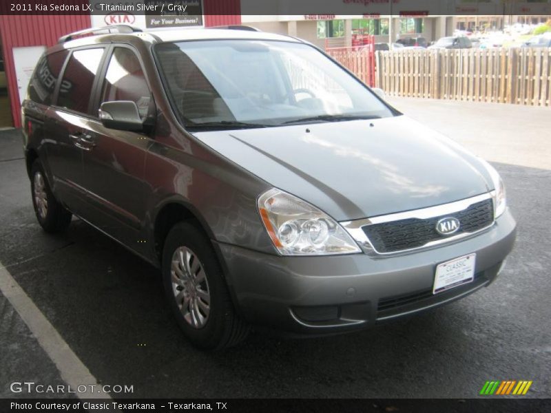 Titanium Silver / Gray 2011 Kia Sedona LX