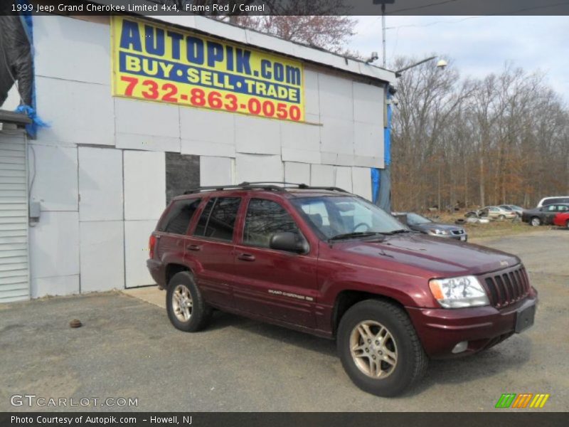 Flame Red / Camel 1999 Jeep Grand Cherokee Limited 4x4