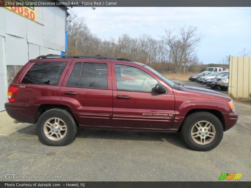 Flame Red / Camel 1999 Jeep Grand Cherokee Limited 4x4