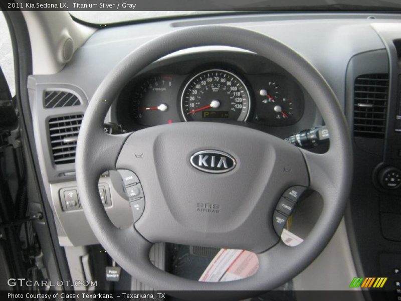 Titanium Silver / Gray 2011 Kia Sedona LX