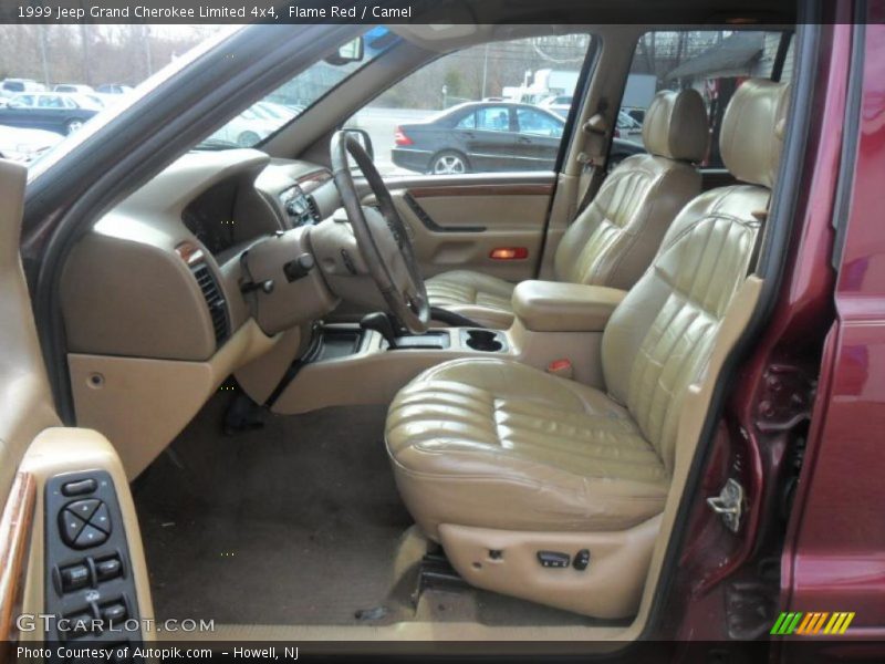 Flame Red / Camel 1999 Jeep Grand Cherokee Limited 4x4