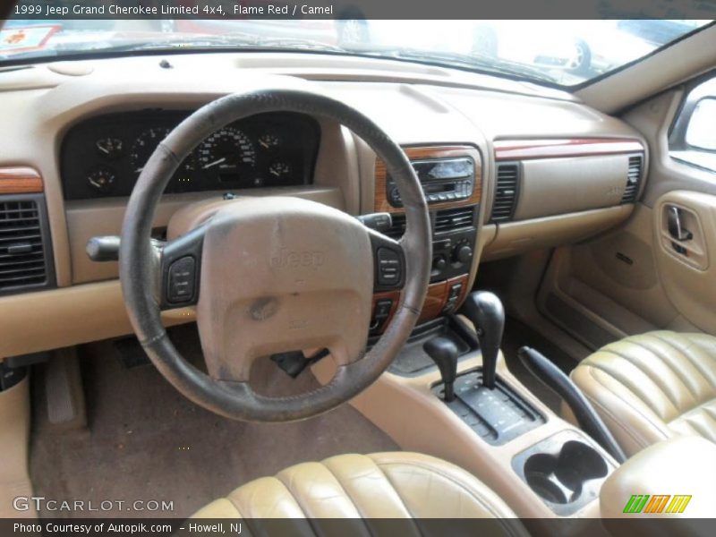 Flame Red / Camel 1999 Jeep Grand Cherokee Limited 4x4