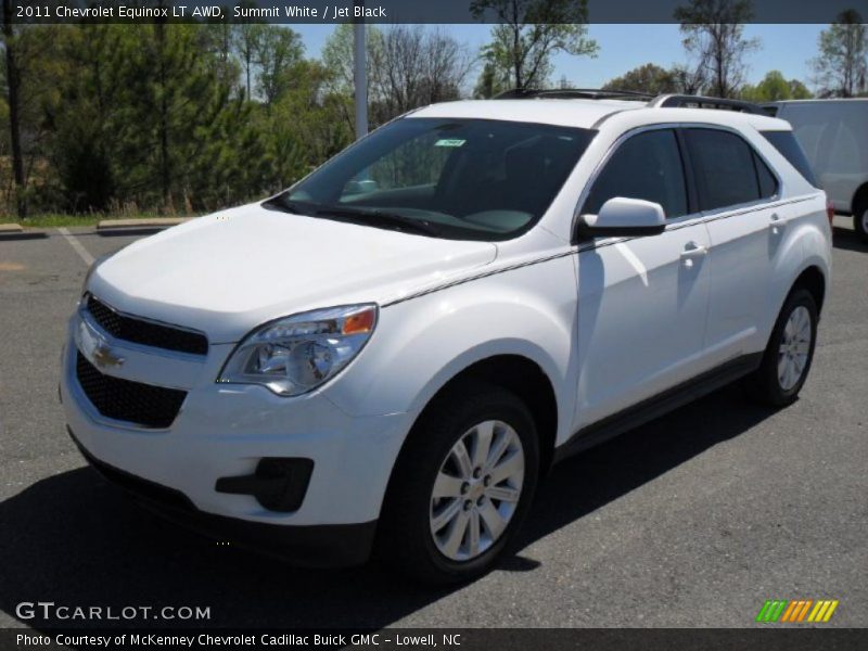 Summit White / Jet Black 2011 Chevrolet Equinox LT AWD