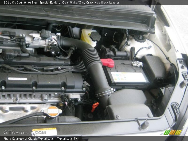 Clear White/Grey Graphics / Black Leather 2011 Kia Soul White Tiger Special Edition