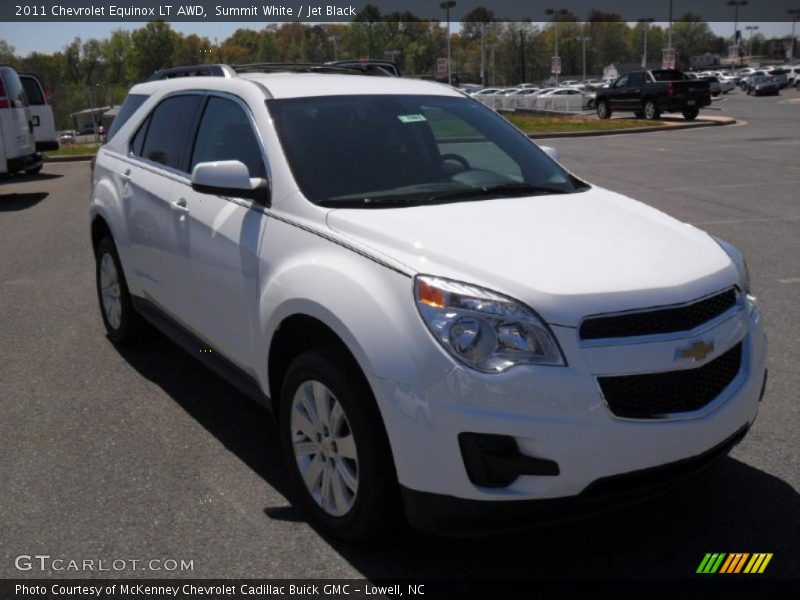 Summit White / Jet Black 2011 Chevrolet Equinox LT AWD