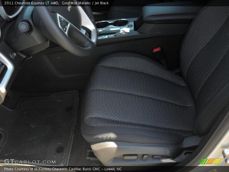 Gold Mist Metallic / Jet Black 2011 Chevrolet Equinox LT AWD
