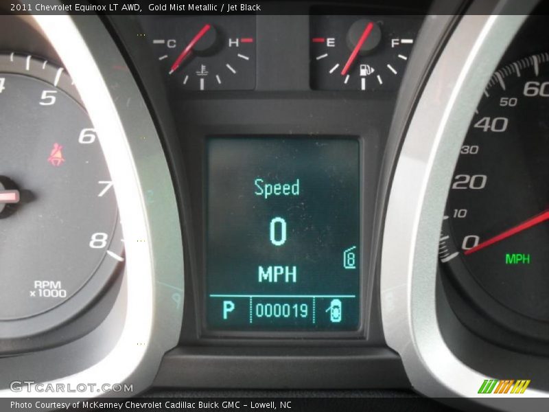 Gold Mist Metallic / Jet Black 2011 Chevrolet Equinox LT AWD