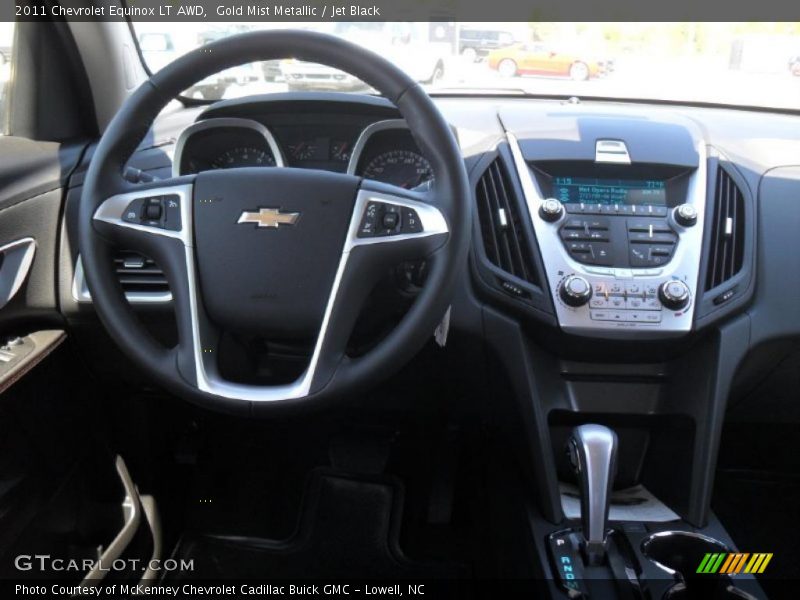 Gold Mist Metallic / Jet Black 2011 Chevrolet Equinox LT AWD