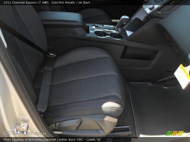 Gold Mist Metallic / Jet Black 2011 Chevrolet Equinox LT AWD
