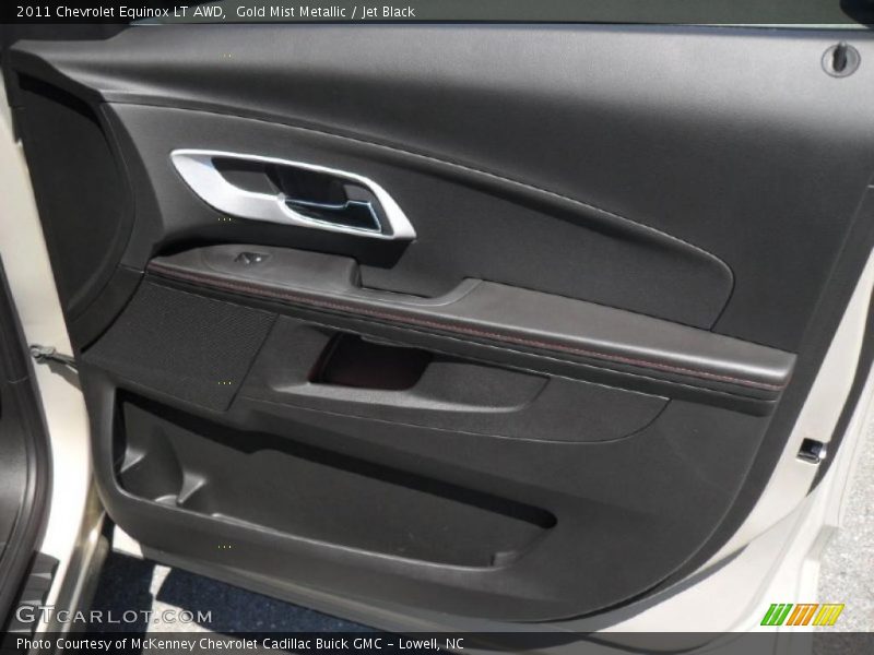 Gold Mist Metallic / Jet Black 2011 Chevrolet Equinox LT AWD