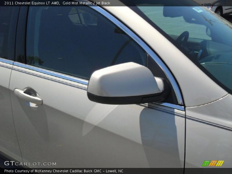 Gold Mist Metallic / Jet Black 2011 Chevrolet Equinox LT AWD