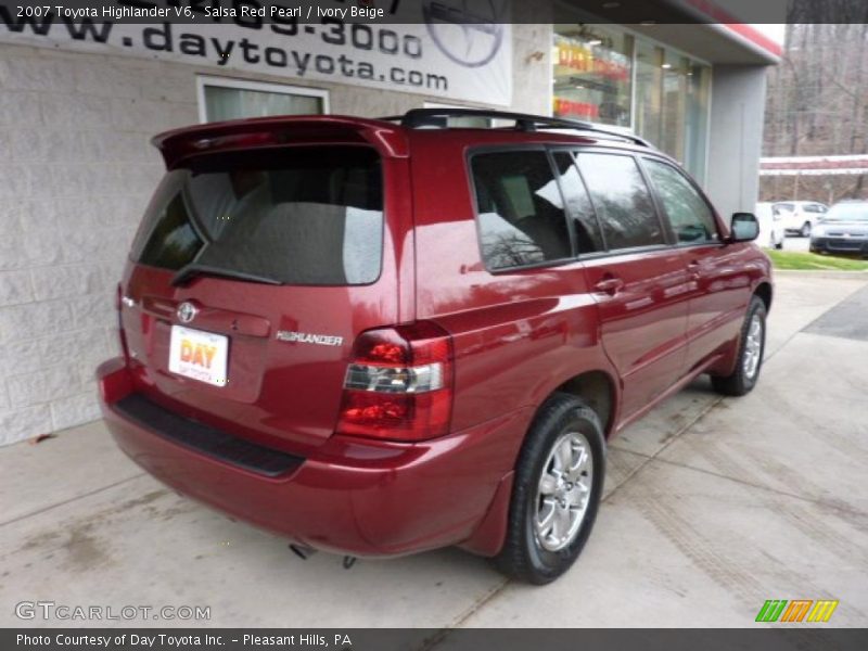 Salsa Red Pearl / Ivory Beige 2007 Toyota Highlander V6