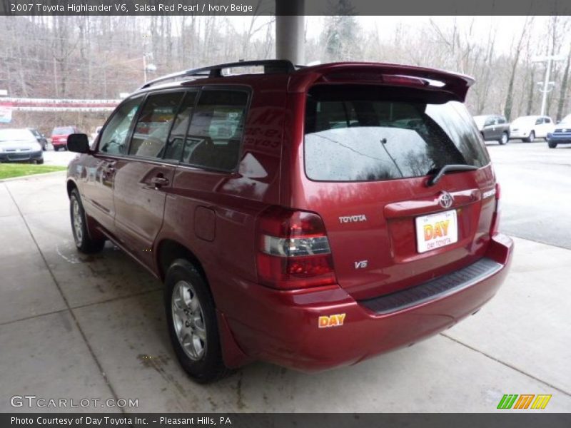 Salsa Red Pearl / Ivory Beige 2007 Toyota Highlander V6