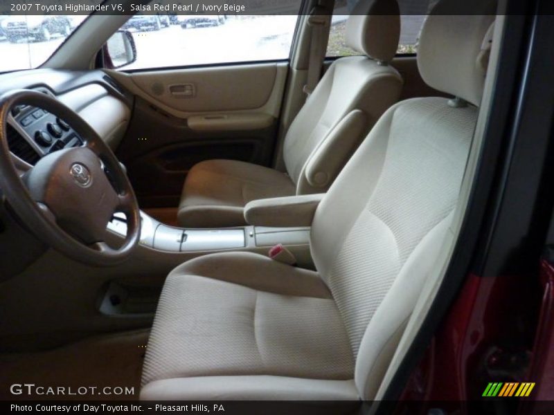 Salsa Red Pearl / Ivory Beige 2007 Toyota Highlander V6