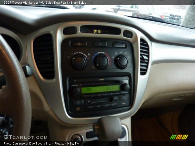 Salsa Red Pearl / Ivory Beige 2007 Toyota Highlander V6